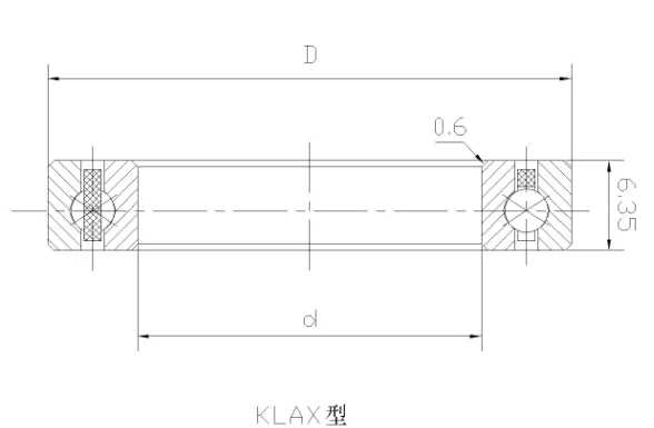 KLAX四點接觸球等截面薄壁軸承